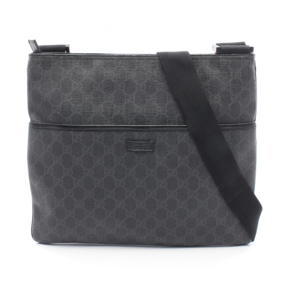 GUCCI Black Leather Shoulder Bag